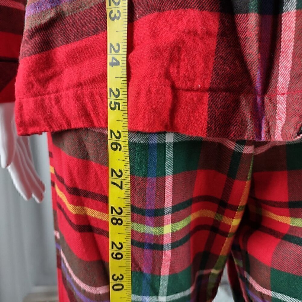 Victoria’s Secret Women's Cotton Red Plaid 2 Pc Pajama Set Size X-Small - Picture 6 of 16